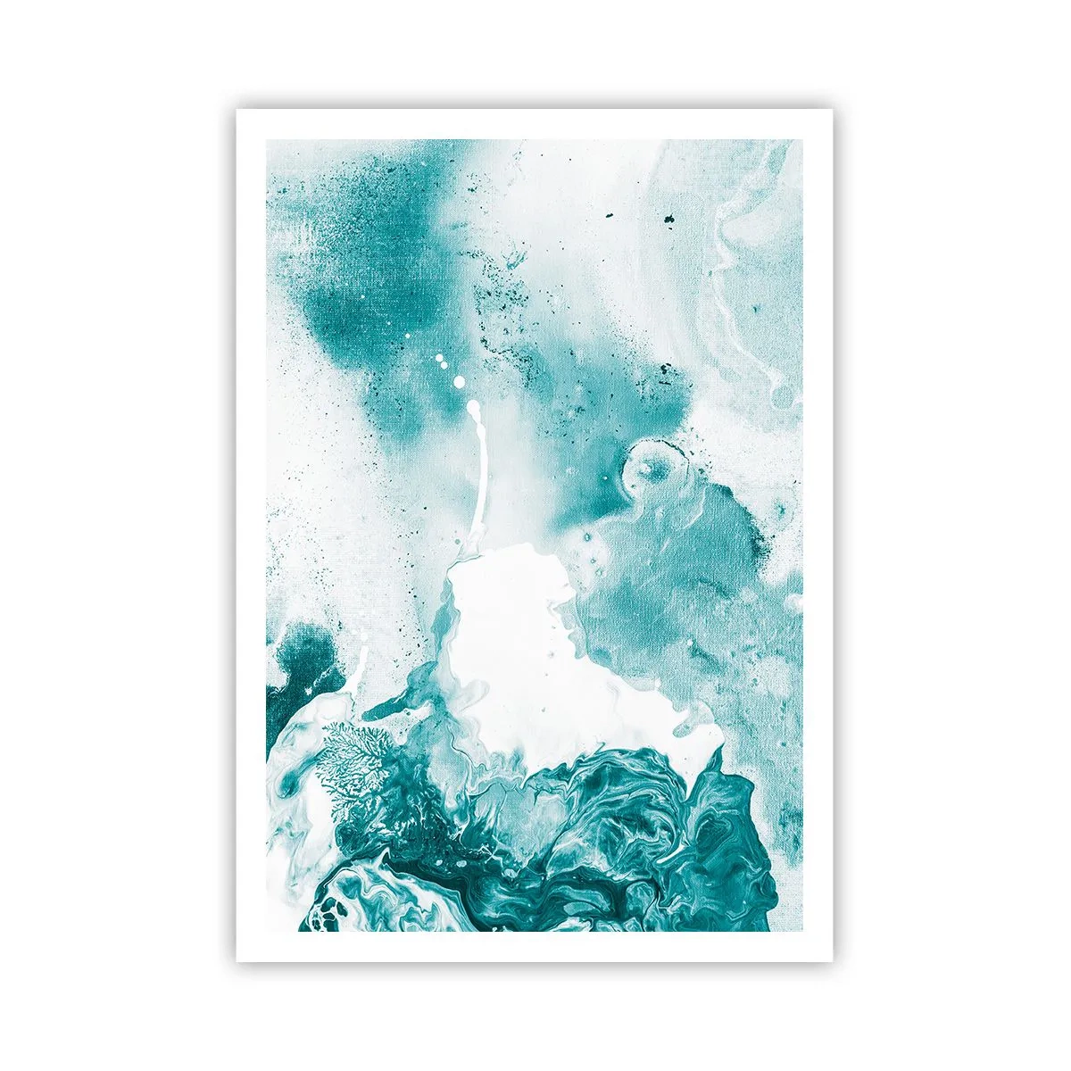 Pôster - Inundado em azul - 70x100 cm