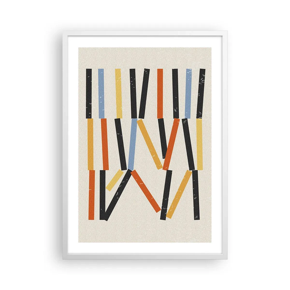 Pôster em moldura branca - Composição ao nível - 50x70 cm