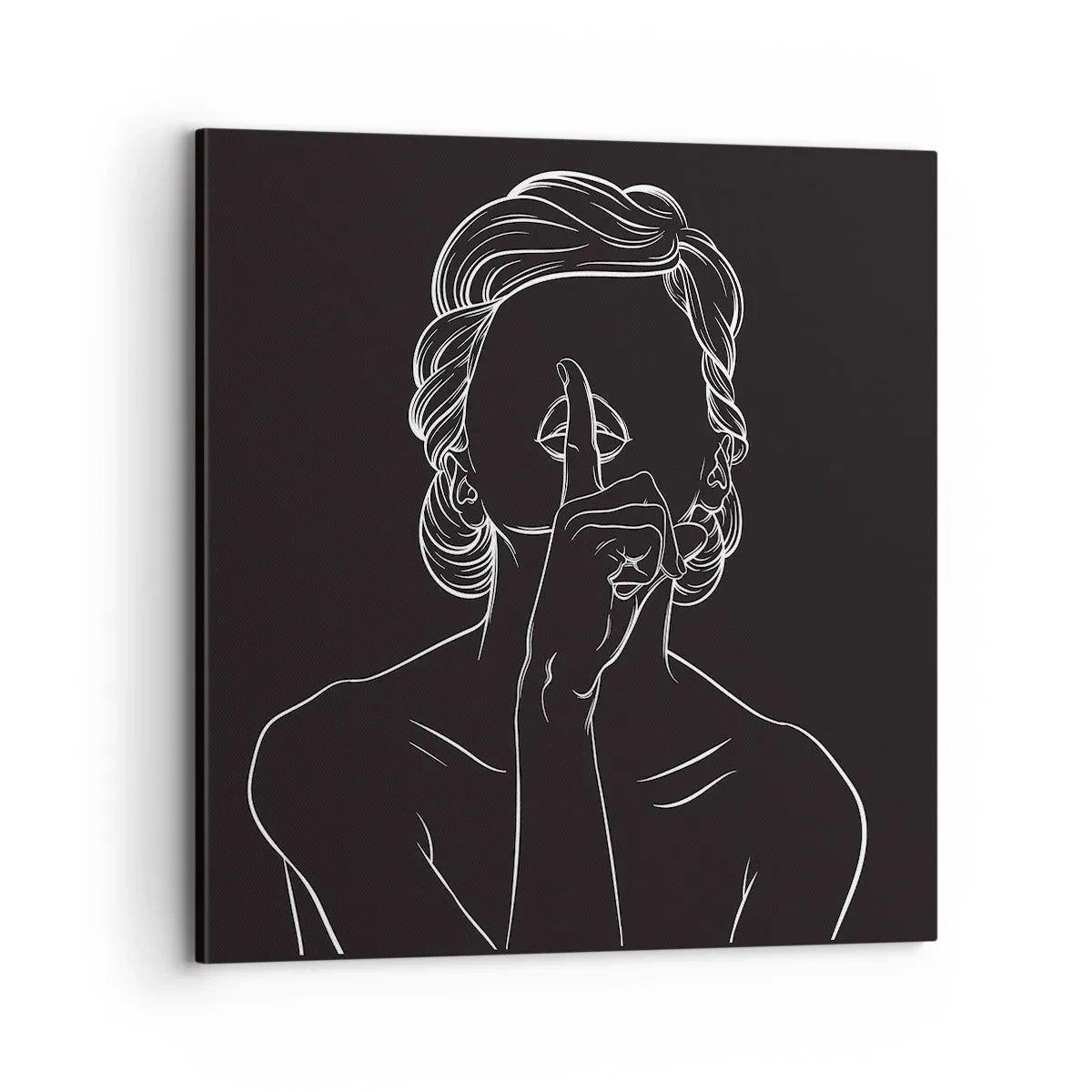 Quadro em tela - A beleza floresce em silêncio - 70x70 cm