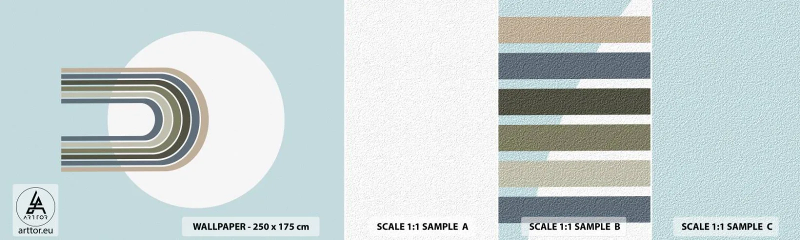 Amostra de Papel de Parede Standard Eco - Atração irresistível - Abstração, Gráficos, Pedaço - 100x30 cm