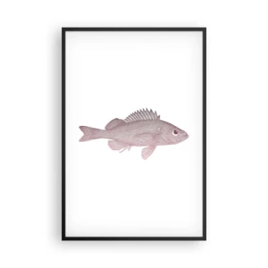 Pôster com moldura preta - Peixe de olhos grandes - 61x91 cm