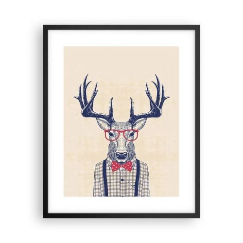 Pôster com moldura preta - Extravagância engraçada - 40x50 cm