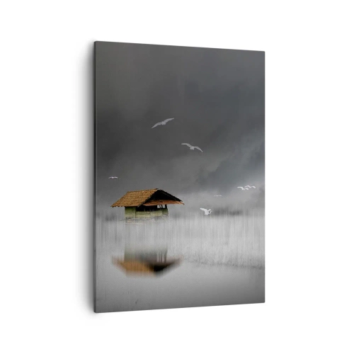 Quadro em tela - Abrigo da chuva - 50x70 cm