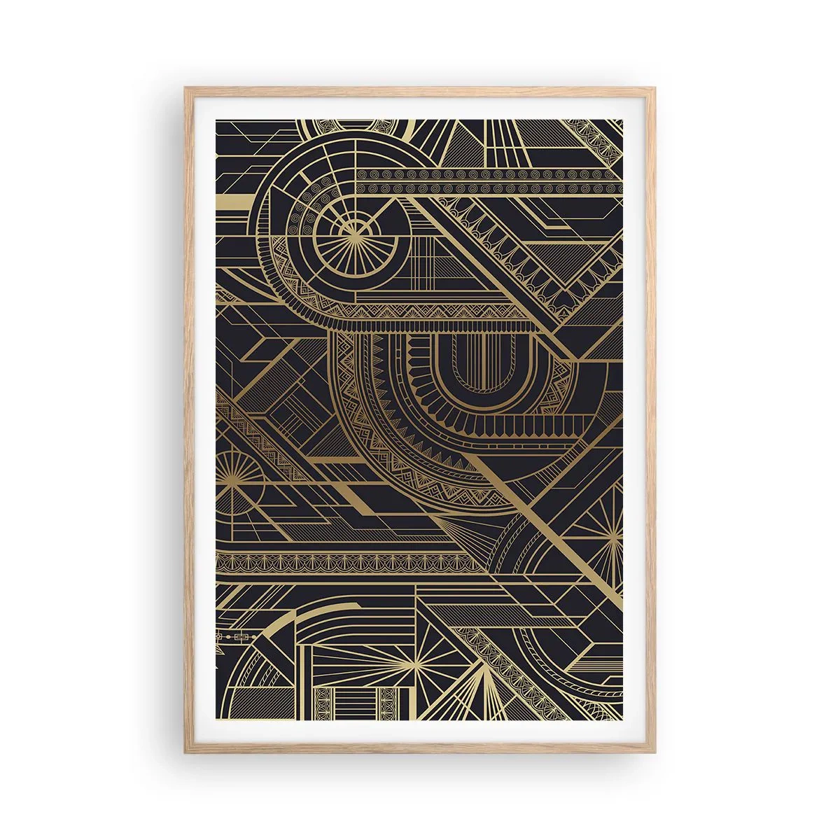 Pôster com moldura de carvalho claro - Conceitos, ideias, planos - 70x100 cm