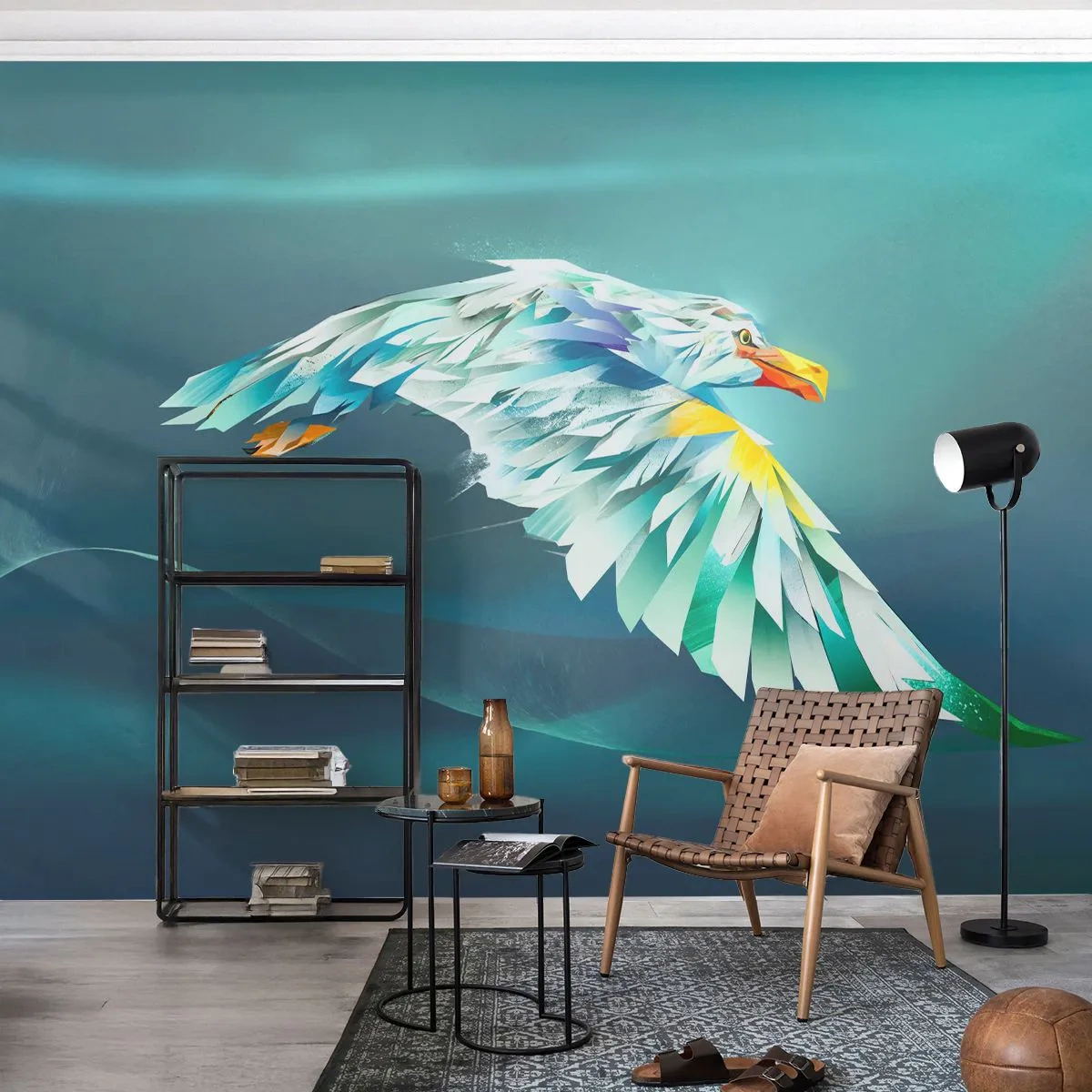 Papel de Parede Standard Eco - O poder da águia - Abstração, Águia, Pássaro - 300x210 cm