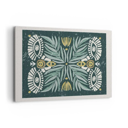 Quadro em tela - Como um recorte folclórico - 120x80 cm