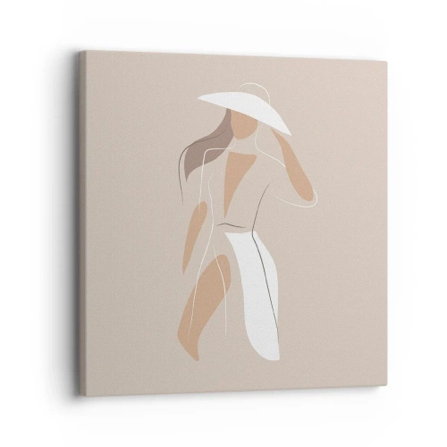 Quadro em tela - A moda é diversão - 30x30 cm