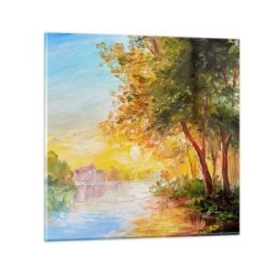 Quadro em vidro - Et in Arcadia ego - 40x40 cm