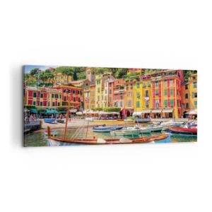 Quadro em tela - Manhã italiana - 100x40 cm
