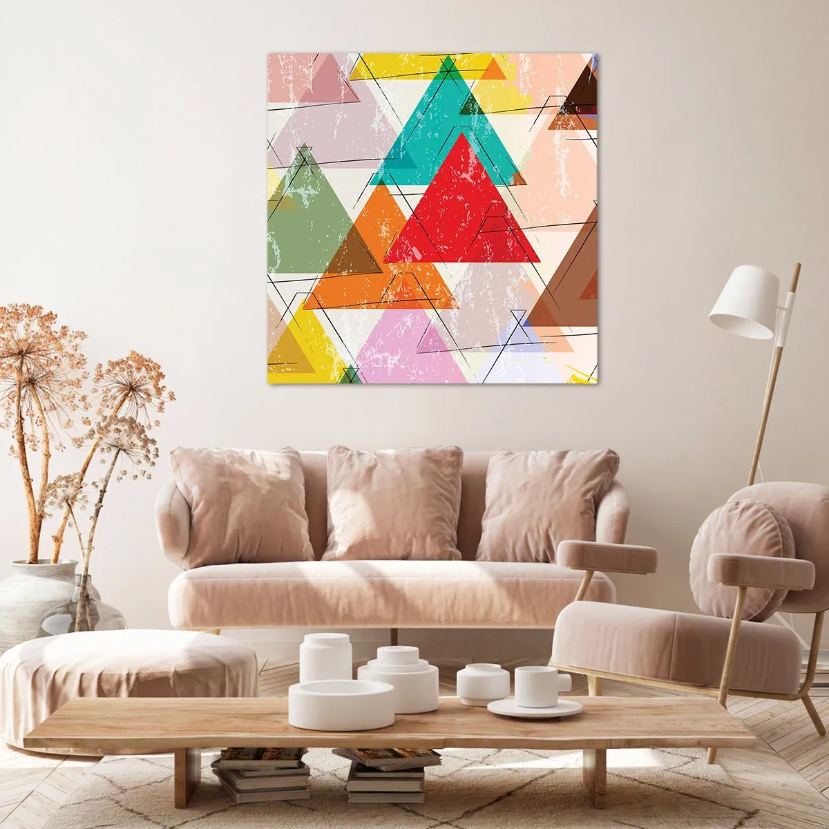 Quadro em tela - Três por três - 70x70 cm