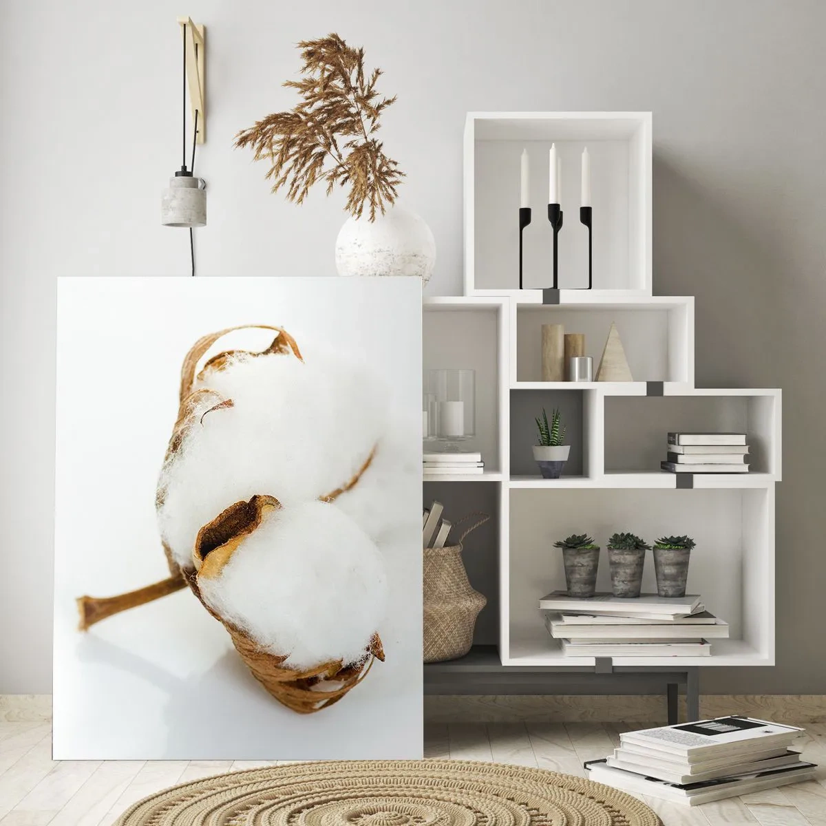 Quadro em vidro - Suave por natureza - 80x120 cm