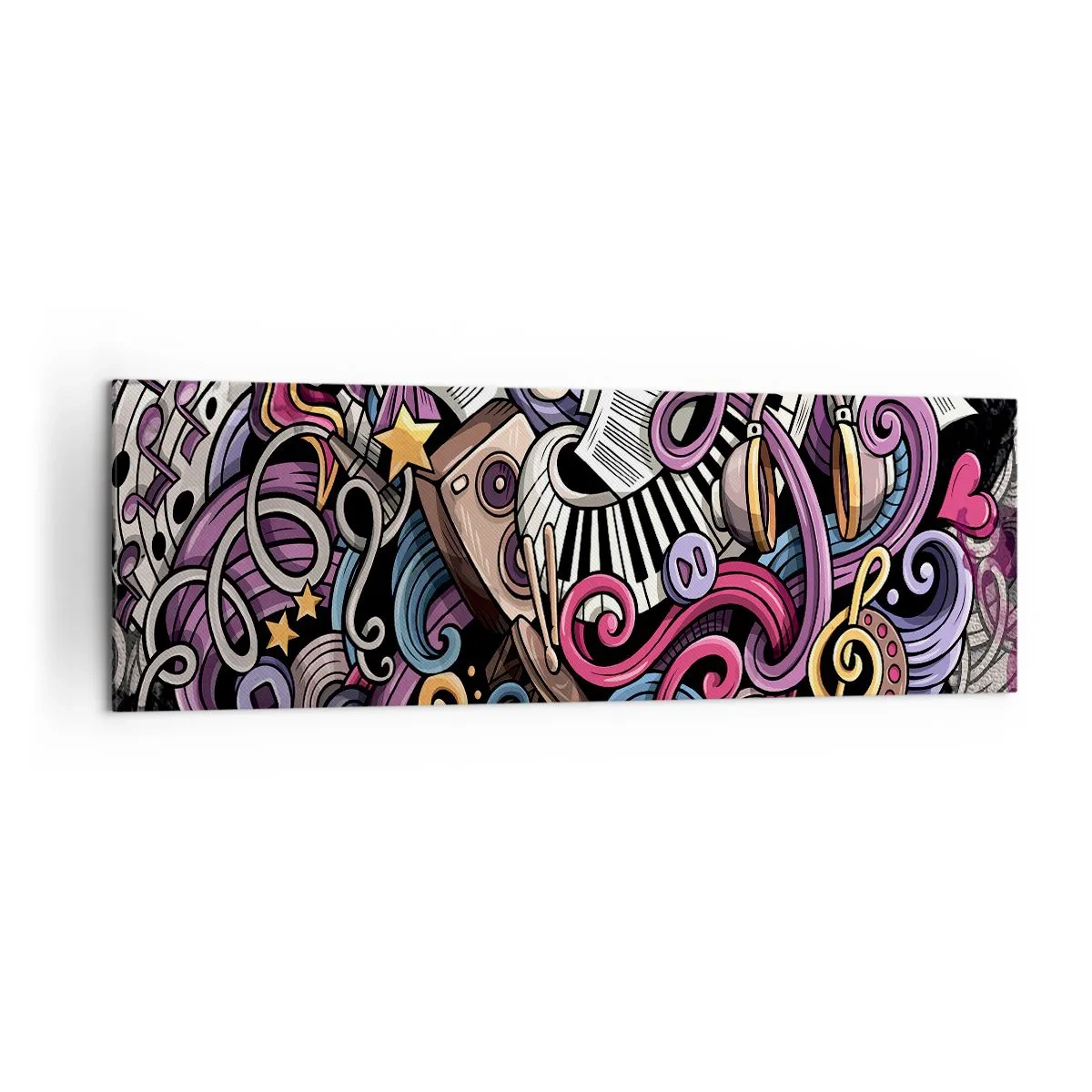 Quadro em tela - Melodia complicada - 160x50 cm