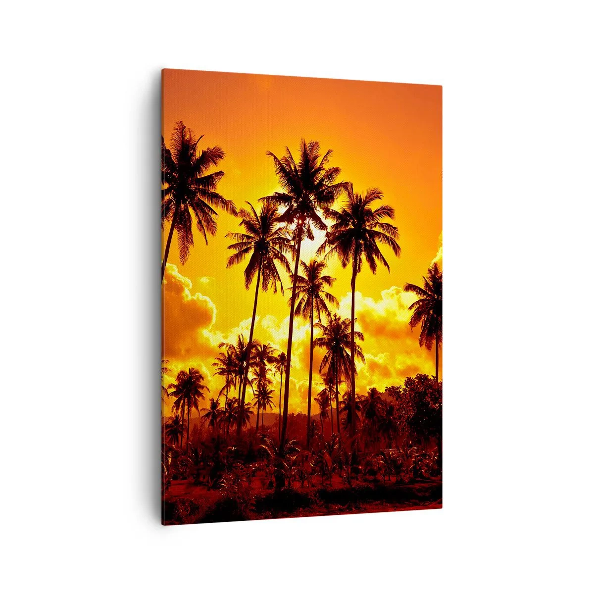 Quadro em tela - Montanhas em chamas, florestas em chamas - 70x100 cm