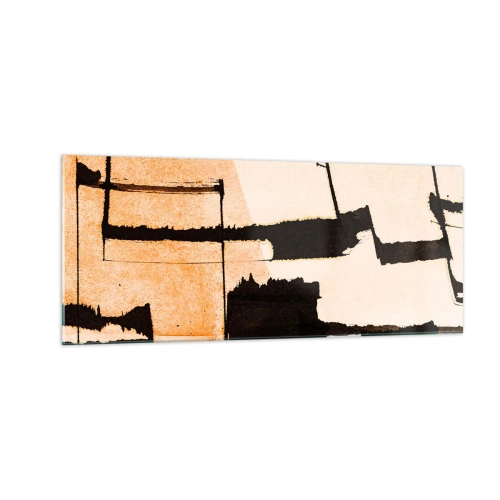 Quadro em vidro - No entanto, a ordem - 100x40 cm