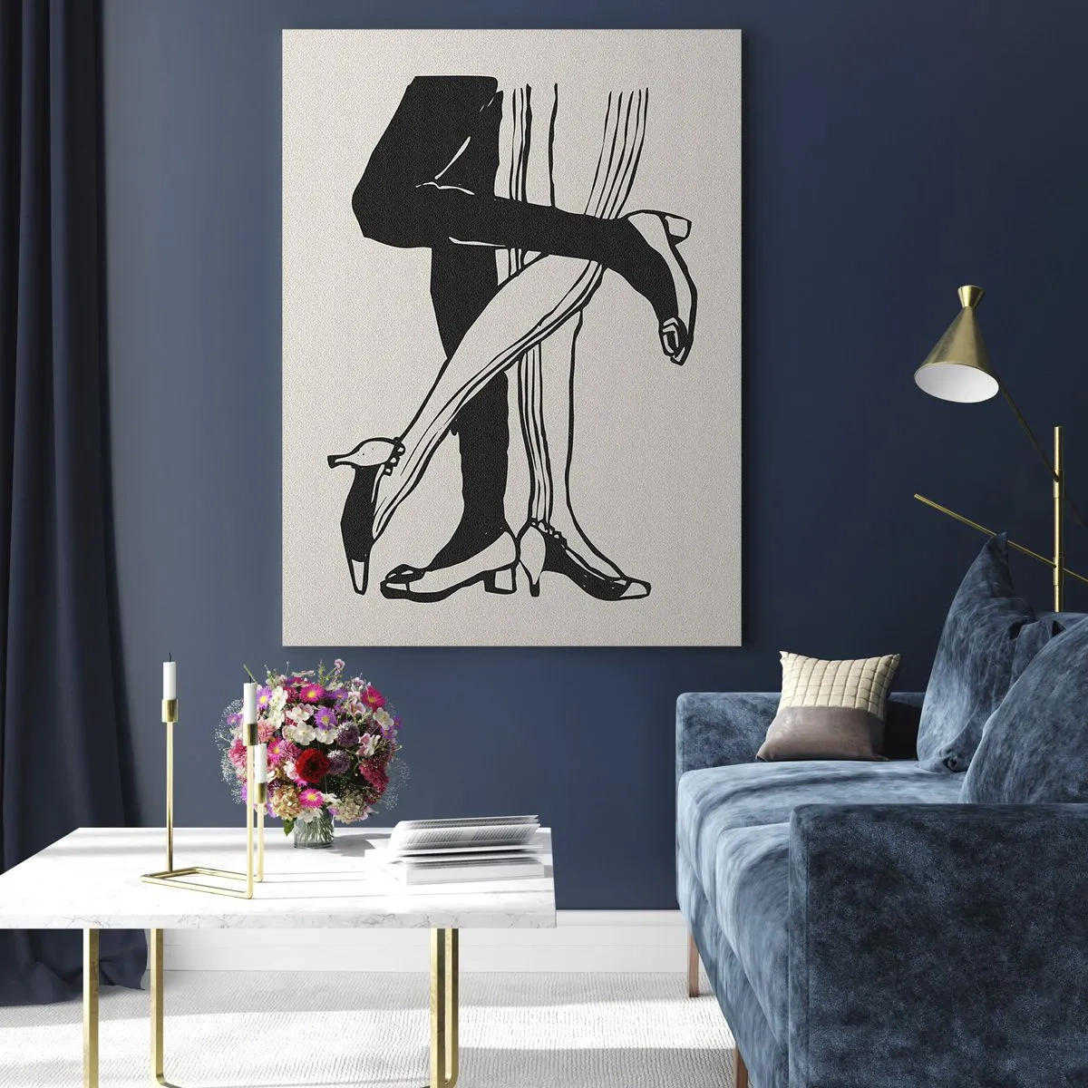 Quadro em vidro - Um atributo feminino - 50x70 cm