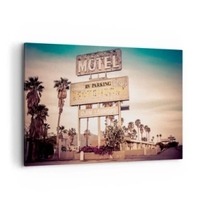 Quadro em tela - O tempo parou aqui - 120x80 cm