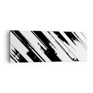 Quadro em tela - Uma composição intensa e dinâmica - 140x50 cm