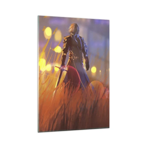 Quadro em vidro - Cavaleiro errante - 80x120 cm