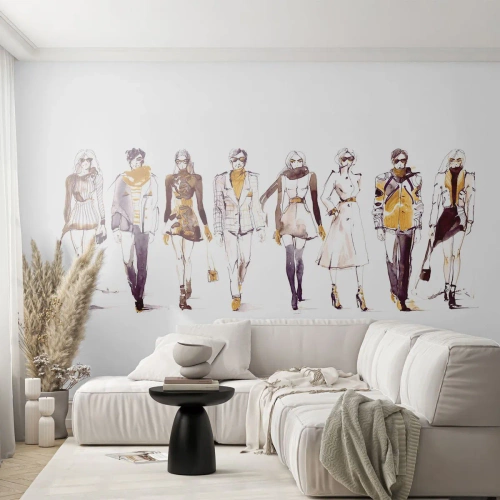 Papel de parede personalizado Adesivo Deluxe Sticker - Elegância elegante e casual sem esforço - Mulher, Modelo, Moda