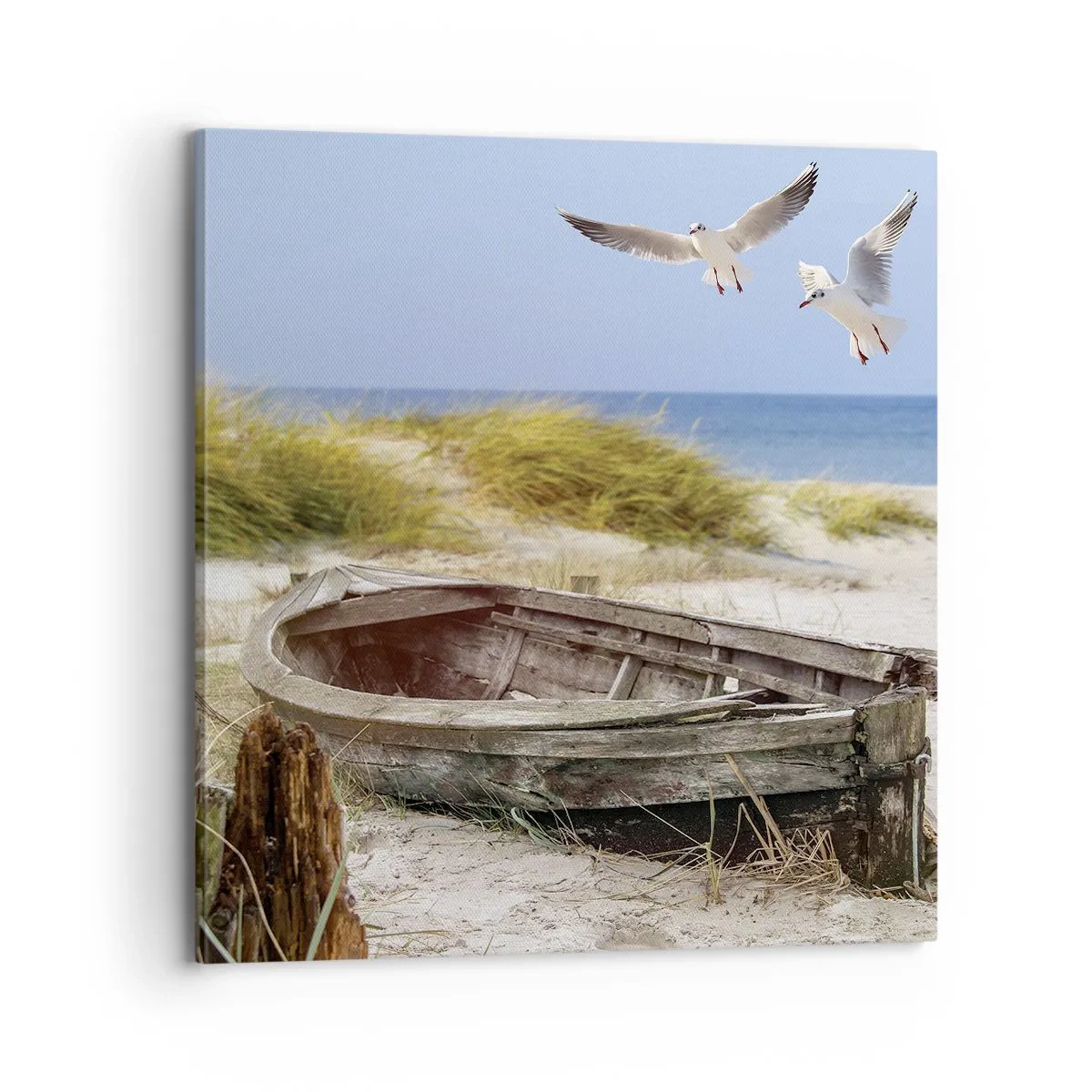 Quadro em tela - Banhado pelo vento - 70x70 cm