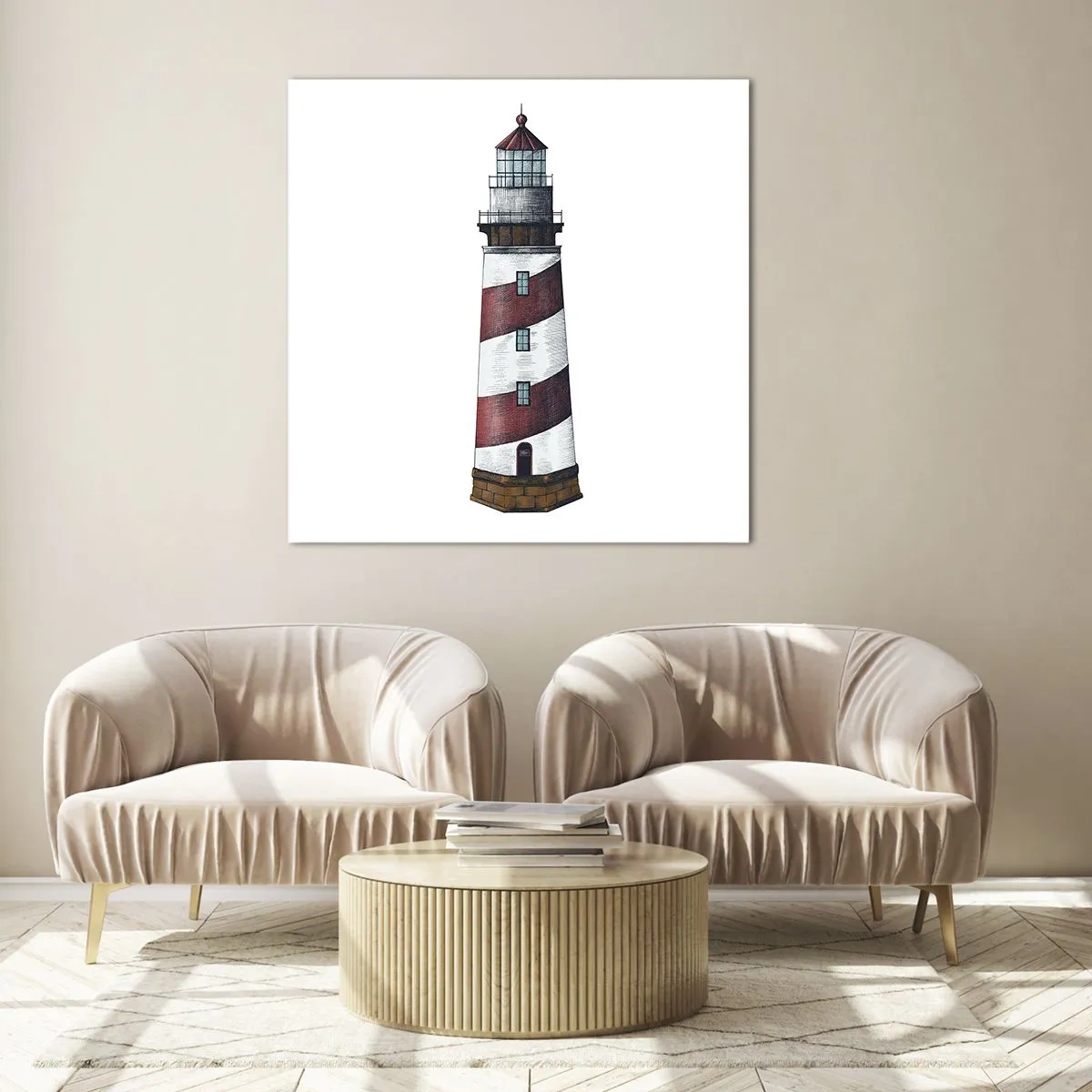 Quadro em vidro - Sempre em guarda - 60x60 cm