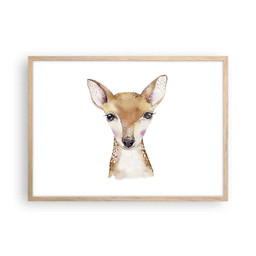 Pôster com moldura de carvalho claro - A Natureza da Inocência - 70x50 cm