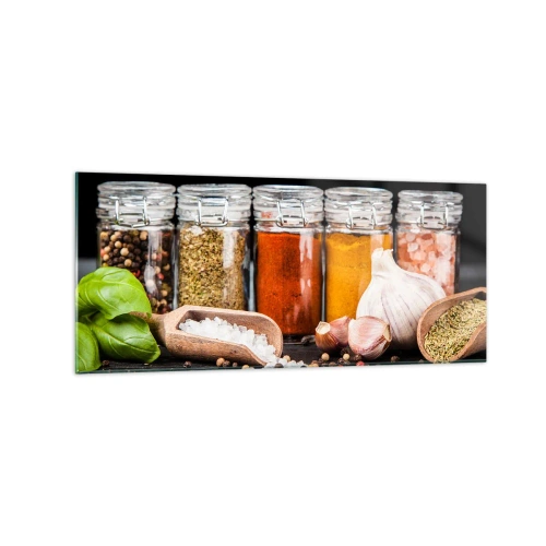 Quadro em vidro - Para que a vida tenha um sabor - 120x50 cm