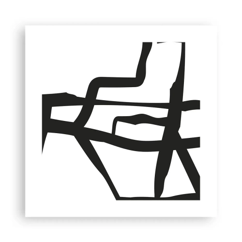 Pôster - Projeto preto e branco - 40x40 cm