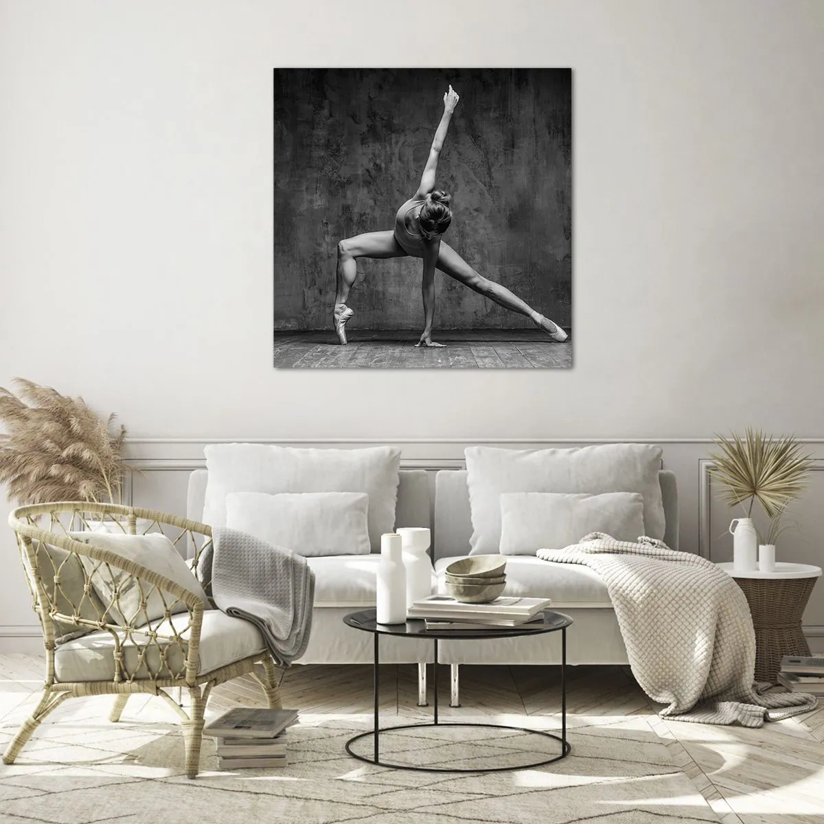 Quadro em vidro - O equilíbrio ideal - 70x70 cm