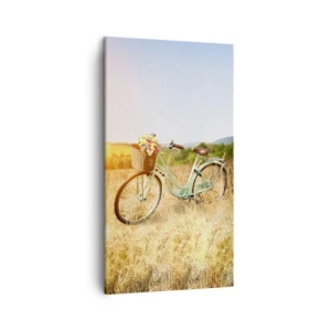 Quadro em tela - Vou ficar aqui por um tempo - 45x80 cm