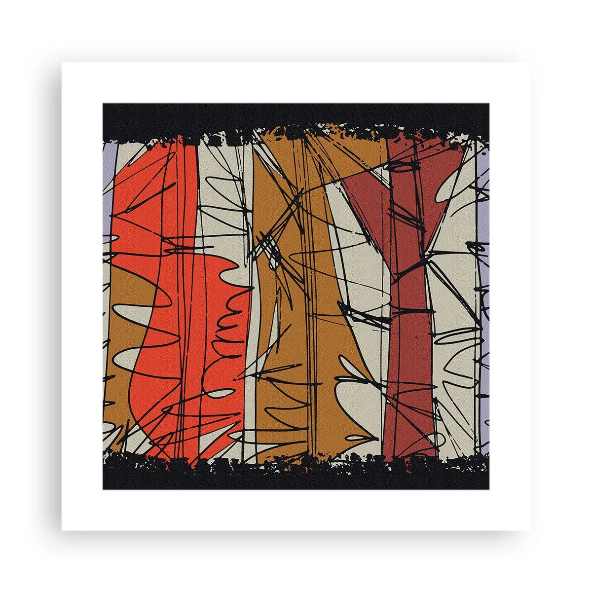 Pôster - Composição espontânea - 40x40 cm