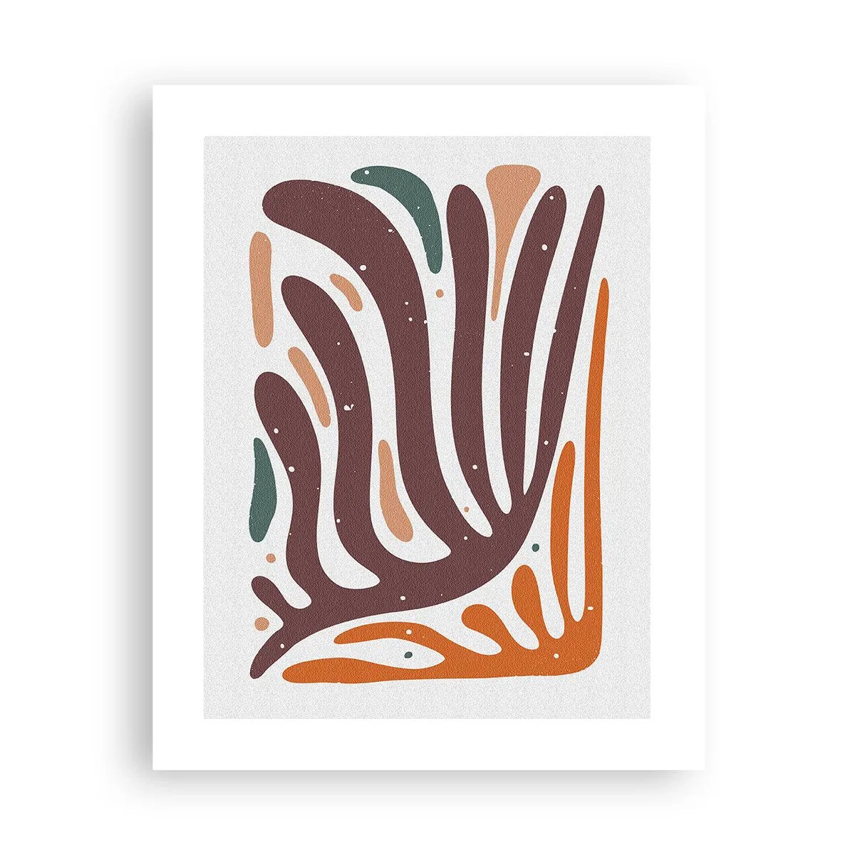 Pôster - Composição orgánica radiante - 40x50 cm