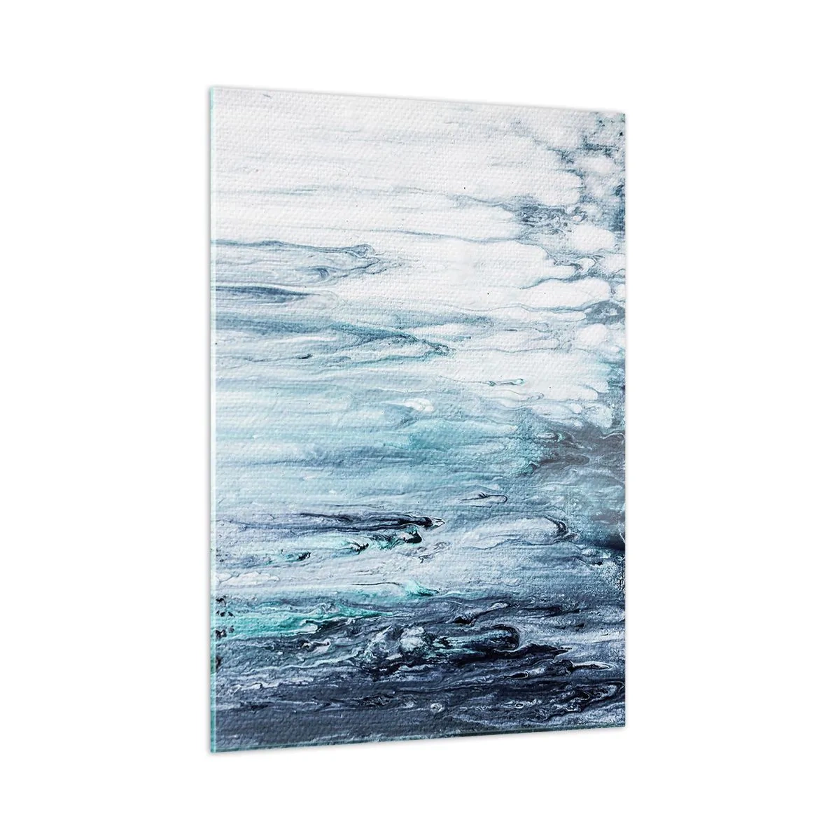 Quadro em vidro - Estalactites em azul - 50x70 cm