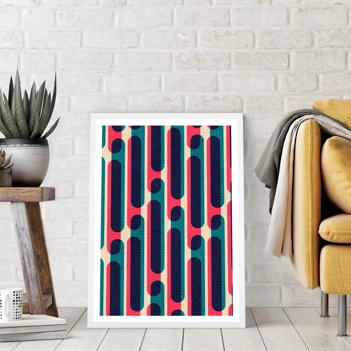 Pôster em moldura branca - Avançado e profundo - 30x40 cm