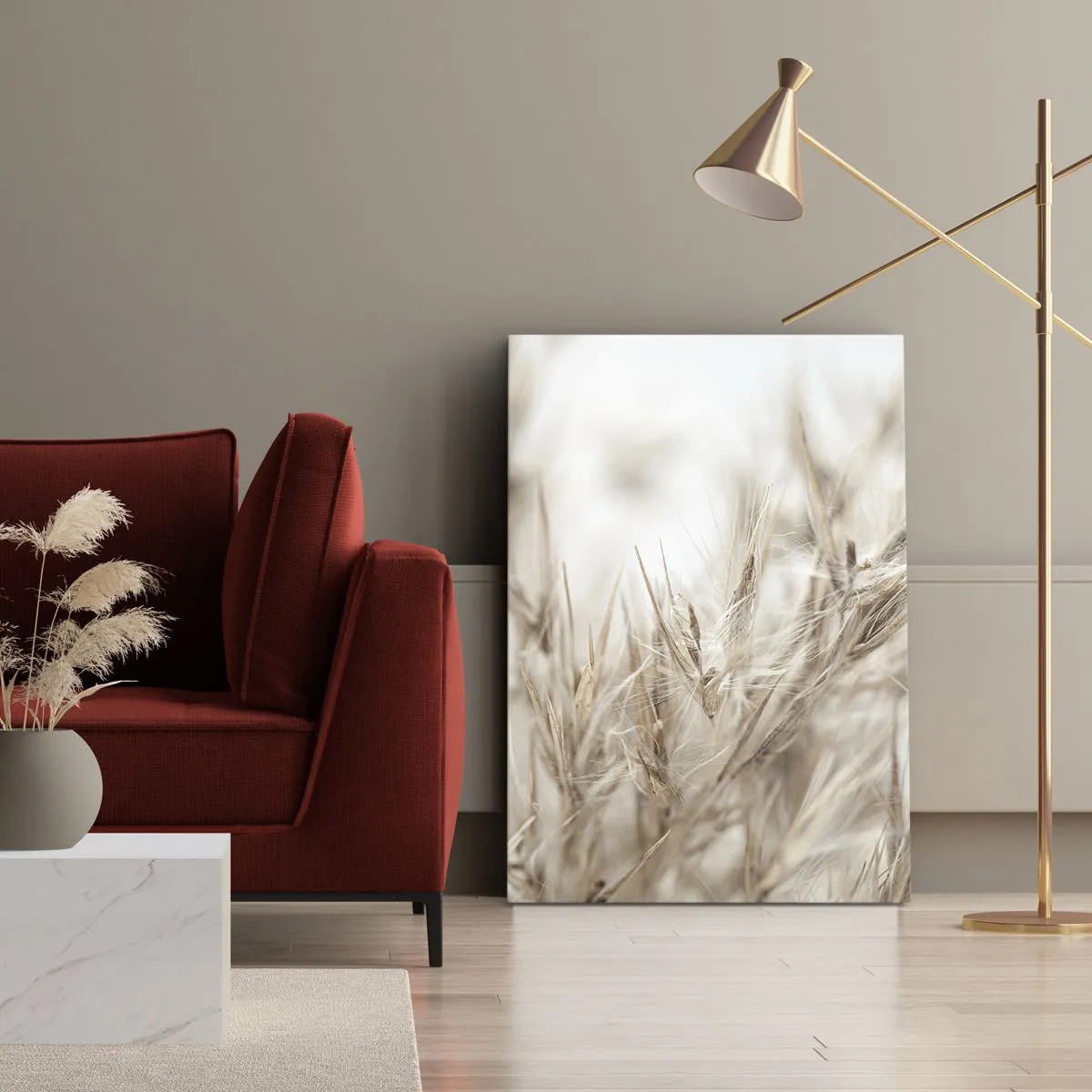 Quadro em tela - Prado e vento - 50x70 cm