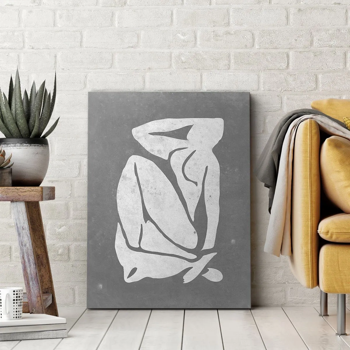 Quadro em tela - Nos pensamentos - 45x80 cm