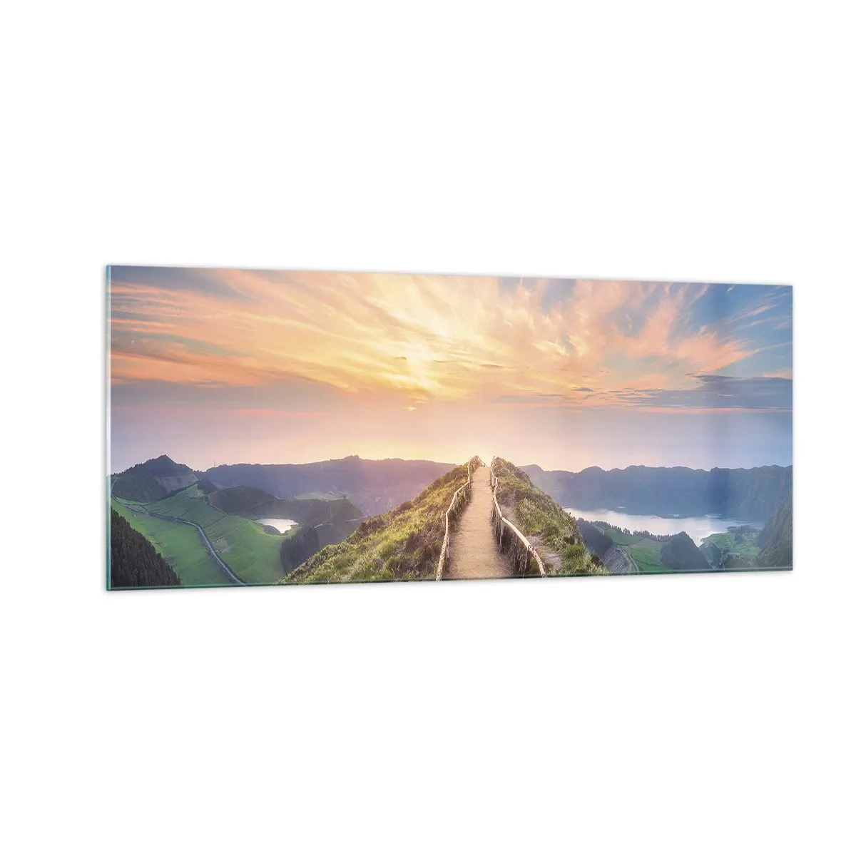 Quadro em vidro - Perto do céu - 100x40 cm