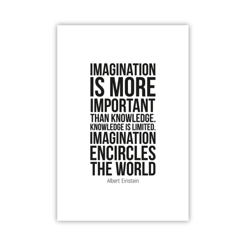 Pôster - Einstein sobre o poder da imaginação - 61x91 cm