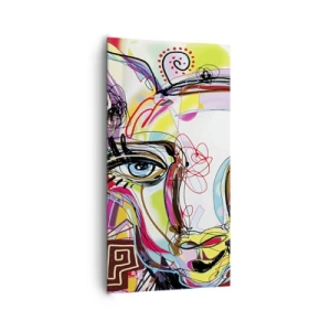 Quadro em tela - A riqueza da natureza do gato - 65x120 cm