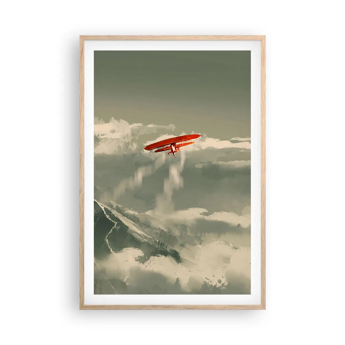 Pôster com moldura de carvalho claro - O pioneiro destemido - 61x91 cm