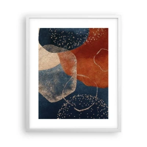 Pôster em moldura branca - Leveza do ser - 40x50 cm