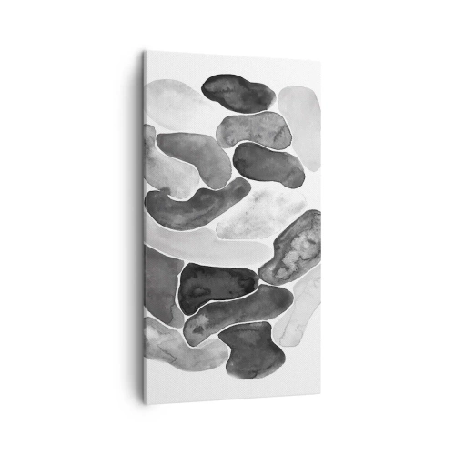 Quadro em tela - Abstração rochosa - 45x80 cm