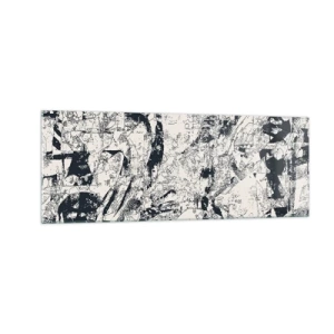 Quadro em vidro - Interpenetração de opostos - 140x50 cm