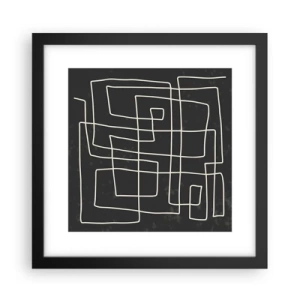 Pôster com moldura preta - Não é tão simples - 30x30 cm