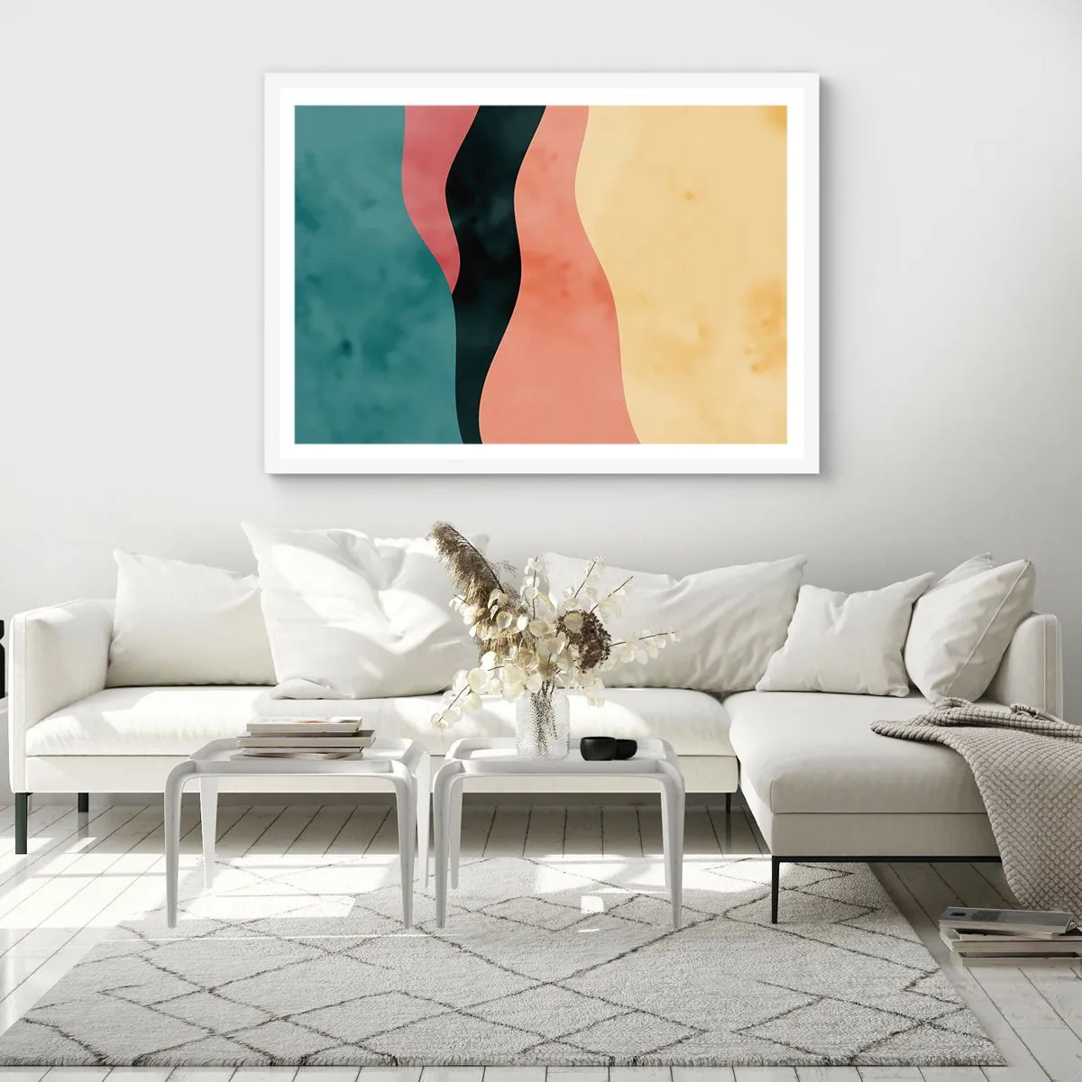 Pôster em moldura branca - Incompatibilidade compatível - 91x61 cm