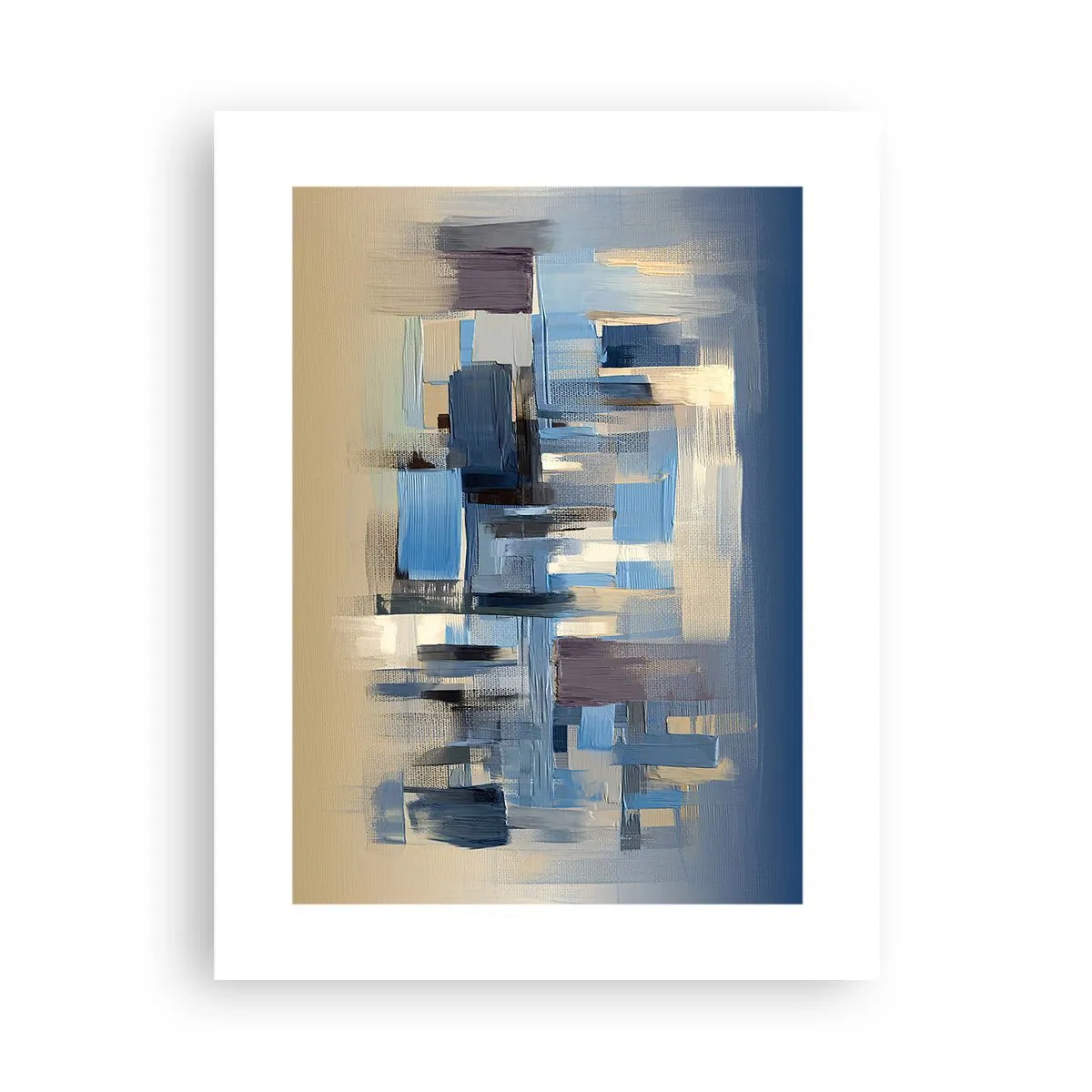Pôster - Construção azul - 30x40 cm
