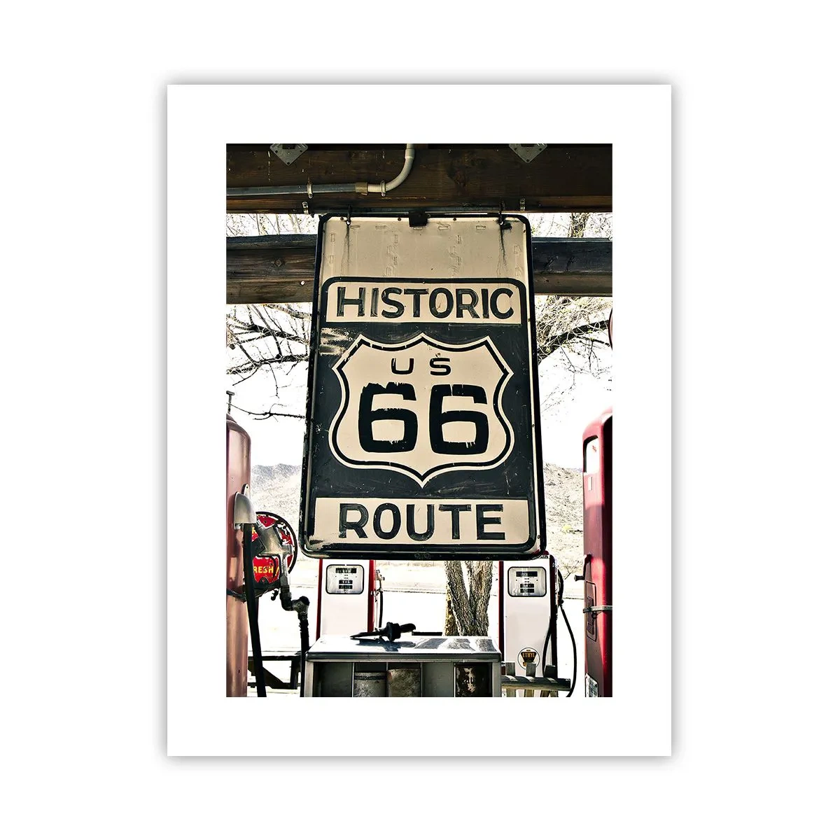 Pôster - Viagens retro americanas - 30x40 cm