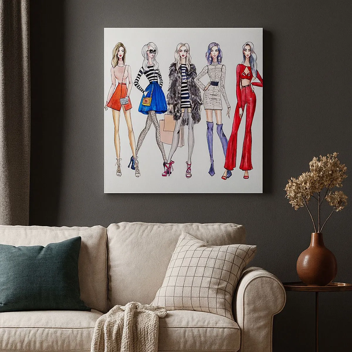 Quadro em tela - Every week Fashion Week - 30x30 cm