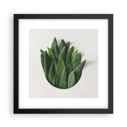Pôster com moldura preta - Curiosidade indomável - 30x30 cm