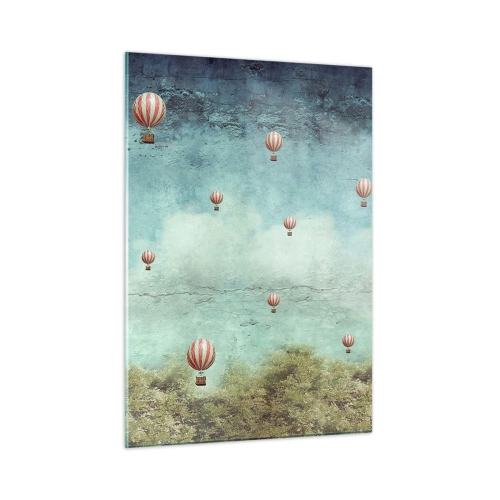 Quadro em vidro - Livres da azáfama da vida - 50x70 cm